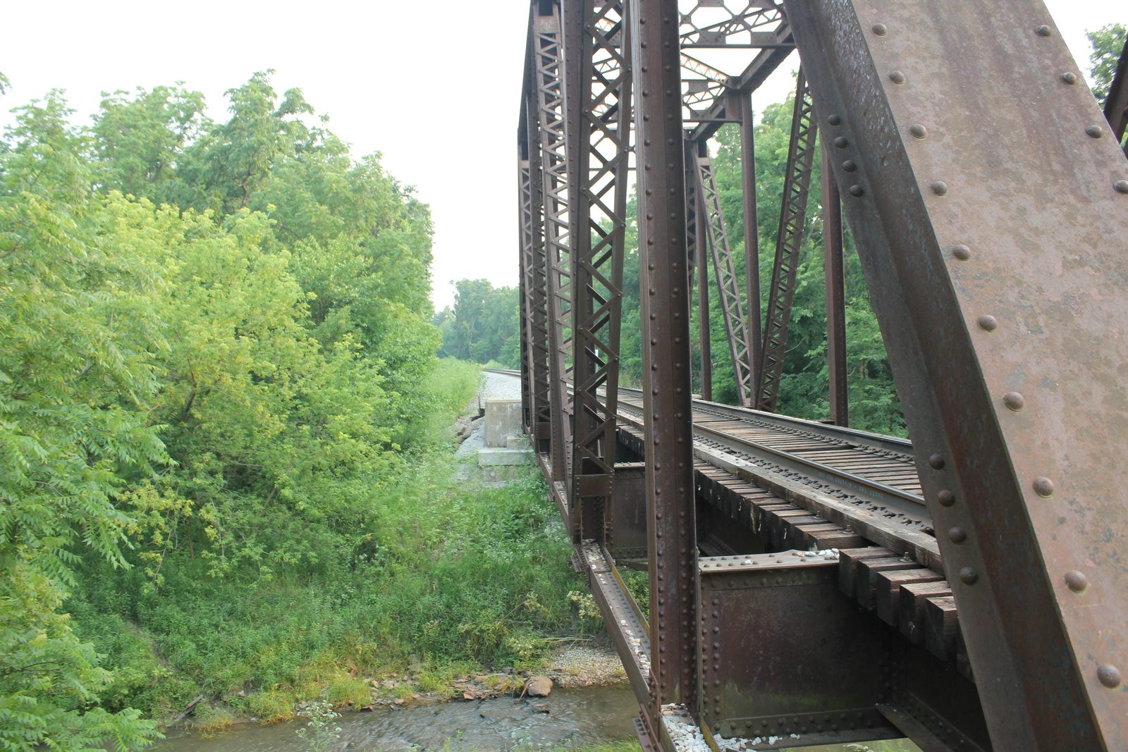 Looking west